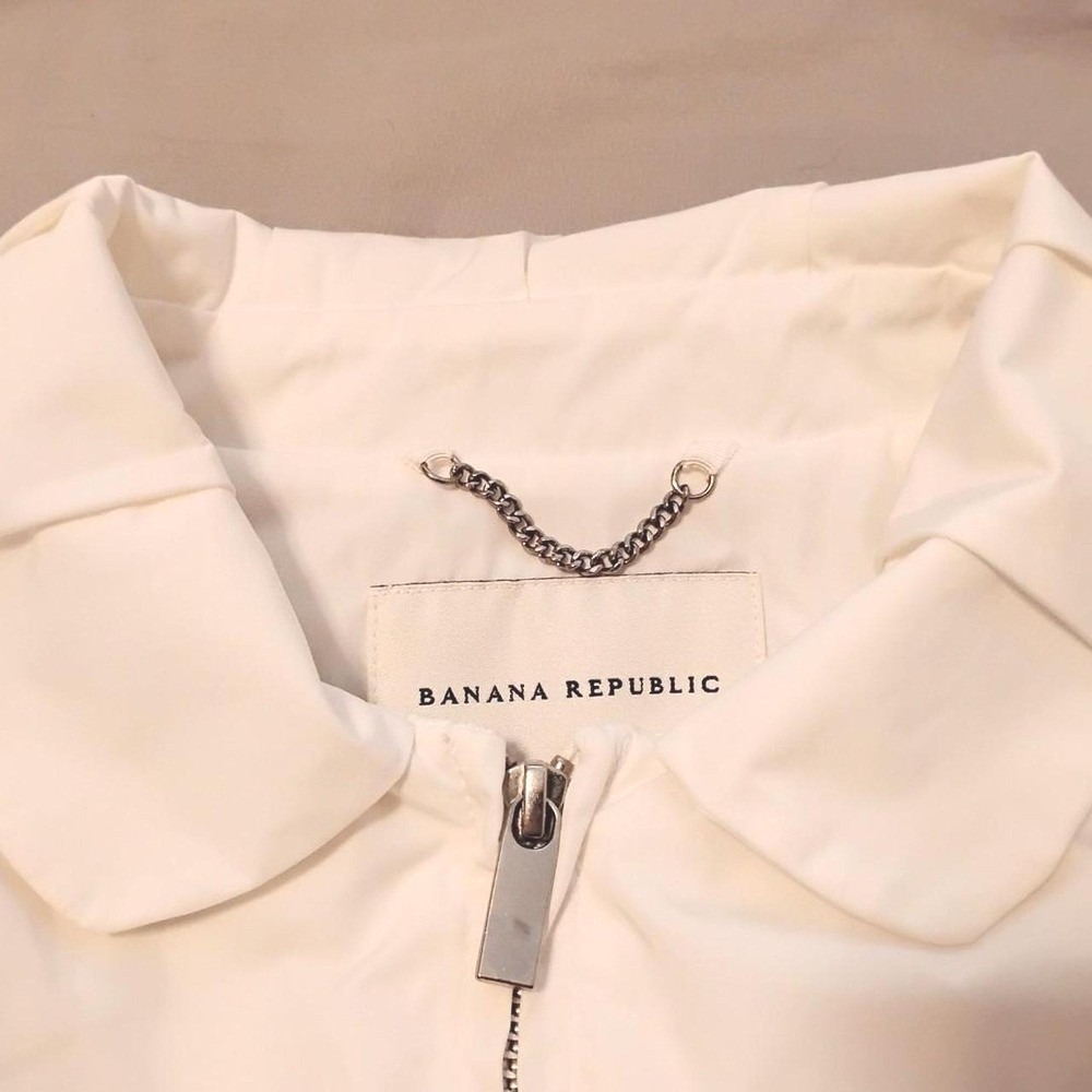 Banana Republic lightweight jacket /windbreaker pleated preppy clean girl basic - Picture 2 of 7